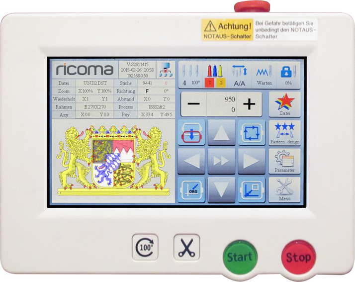 Touchpanel Ricoma